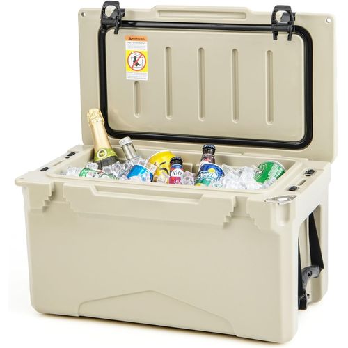 Glacière Isotherme Portable Avec Bouchon De Vidange Et Porte-gobelets, Glacière Rigide (kaki)