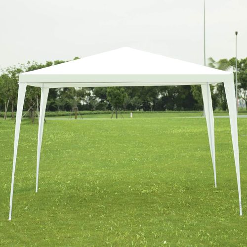 Tonnelle De Jardin Instantanée Pliable 3 X3 M, Tente Avec Piquets Cordes à Vent, Blanc