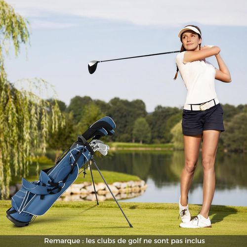 Sac De Golf Trépied à Compartiments à 4 Voies, Sac De Transport Pour Golf Avec 4 Poches Zippée