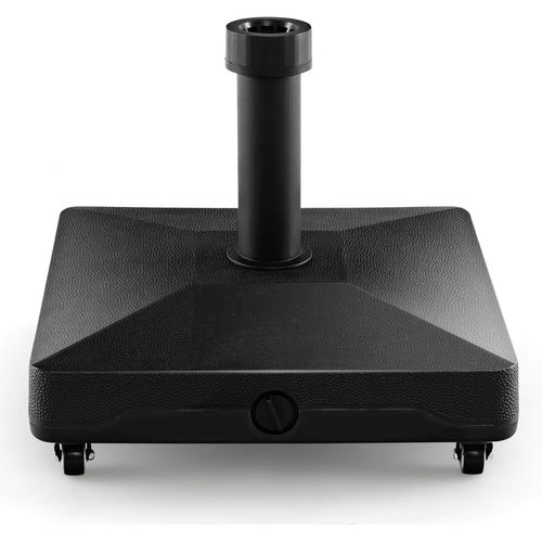 Pied De Parasol Carré, Base Avec 4 Roues Universelles Verrouillables, 45 X 44 X 40 Cm (l X L X H)