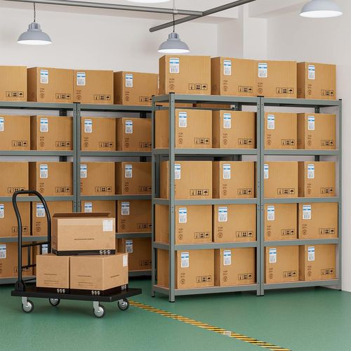 Étagère De Rangement à 5 Niveaux 46 X 91 X 183 Cm, Charge Lourde Totale 875 Kg, Gris