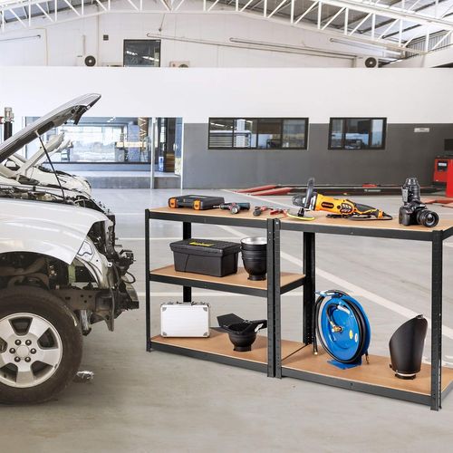 Etagère De Rangement Etagère Charge Lourde Métallique à 5 Niveaux, 30 X 75 X 150 Cm (noir)