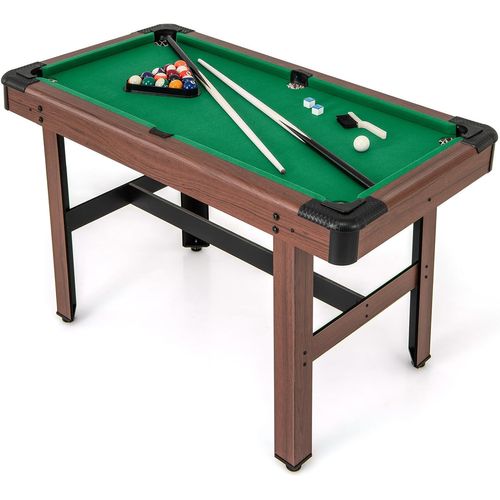 Table De Billard Americain Avec Accessoires(2 Queues, 16 Boules, Triangle, 2 Craies, Brosse), Vert