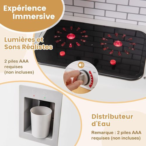 Cuisine Enfant Avec Effets Sonores Et Lumières, Cuisinière Enfant Avec Machine à Laver