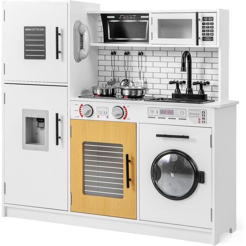 Cuisine Enfant Avec Effets Sonores Et Lumières, Cuisinière Enfant Avec Machine à Laver