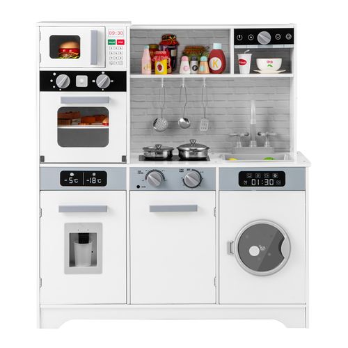 Cuisine Enfant Avec Distributeur D’eau Et Machine à Laver, Cuisiniere Enfant Avec Lumière