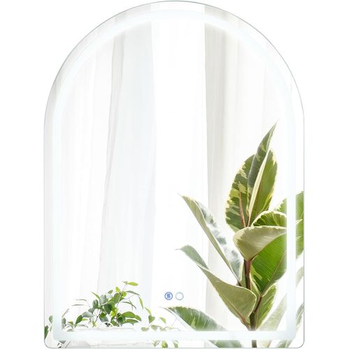 Miroir Salle De Bain Avec Eclairage 80 X 60 Cm, Miroir Mural Antibuée, 3 Couleurs