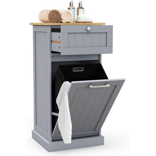 Meuble Salle De Bain Avec Tiroir, Meuble Linge Placard 38l,40 X 37 X 82 Cm (gris)