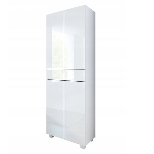 Colonne Pureza 60 Cm - Blanc Laqué Bm Salle De Bain Suspendue Ou Posée