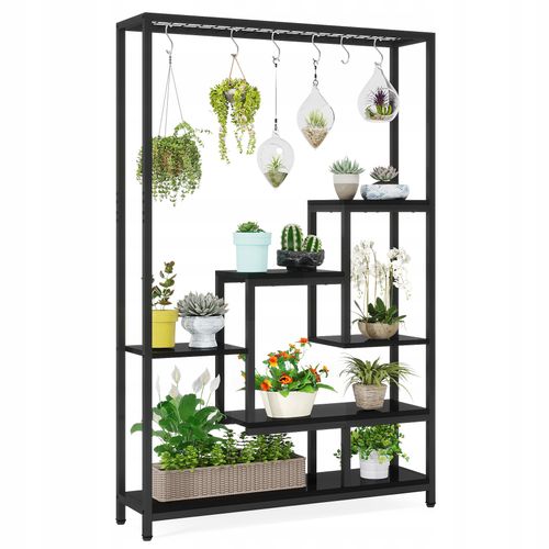 Support Pour Plantes D'intérieur à 5 Niveaux 10 Crochets De Suspension En S