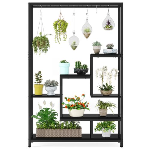 Support Pour Plantes D'intérieur à 5 Niveaux 10 Crochets De Suspension En S