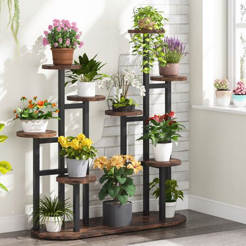 Support De Plantes D'intérieur à Plusieurs Étages Pour 11 Pots De Fleurs Pour Salon