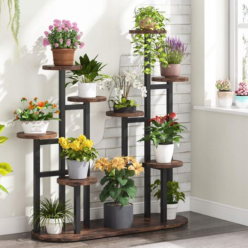 Support De Plantes D'intérieur à Plusieurs Étages Pour 11 Pots De Fleurs Pour Salon