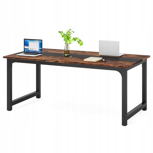 Bureau D'ordinateur Moderne, 160 X 80 Cm, Grand Bureau, Table D'ordinateur, Rustique/noir