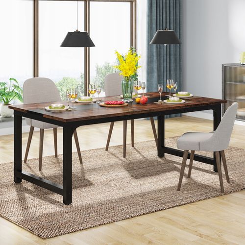 Bureau D'ordinateur Moderne, 160 X 80 Cm, Grand Bureau, Table D'ordinateur, Rustique/noir