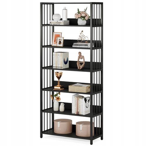 Bibliothèque Étagère De Rangement à 6 Niveaux, Étagères Autonomes,pour Salon, Mdf