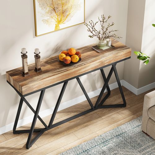 Table Console De 140cm, Pour Couloir, Salon, Entrée