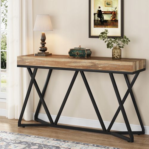 Table Console De 140cm, Pour Couloir, Salon, Entrée