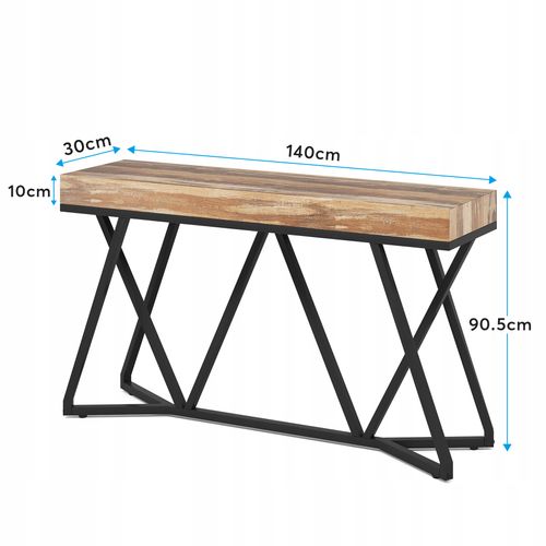 Table Console De 140cm, Pour Couloir, Salon, Entrée