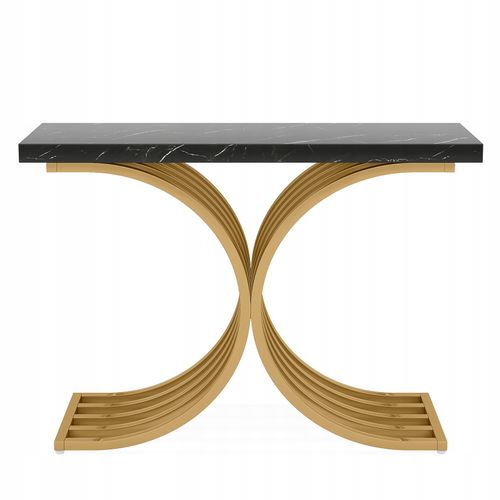 Table Console Blanche Meuble, Table D'entrée De Bout De Canapé En Or Pour Couloir