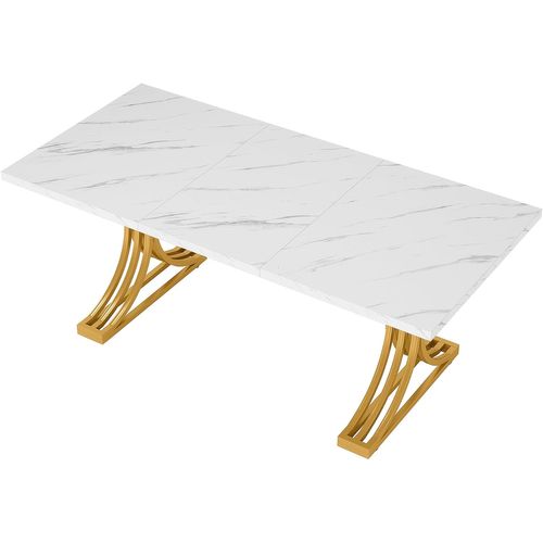 Bureau Table D'ordinateur, 160 X 80 X 75 Cm Table De Bureau Moderne PC Table De Travail