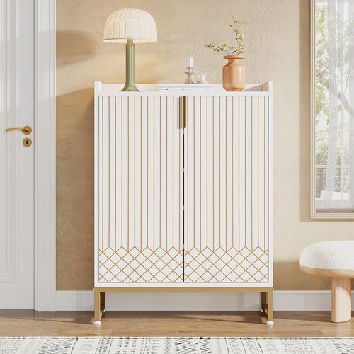 Meuble De Rangement à Chaussures Armoire, Blanc