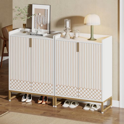 Meuble De Rangement à Chaussures Armoire, Blanc