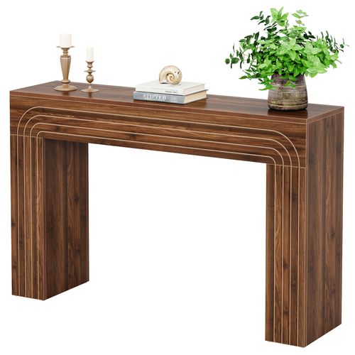 140cm Table Étroite Pour Canapé, Table D'entrée Moderne En Bois Pour L'entrée, Le Couloir, Le Salon