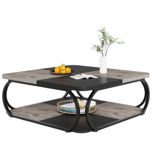 Table Basse Avec Étagère De Rangement Ouverte Pour Le Salon