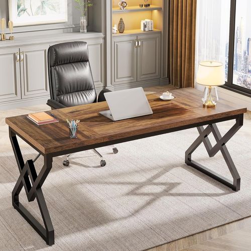 160 X 70 X 75 Cm Grande Table D'ordinateur De Bureau,poste De Travail, Bureau De Direction