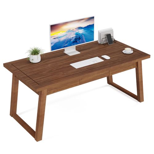 Bureau De Bureau à Domicile : Bureau D'ordinateur 140 Cm Avec Tiroir