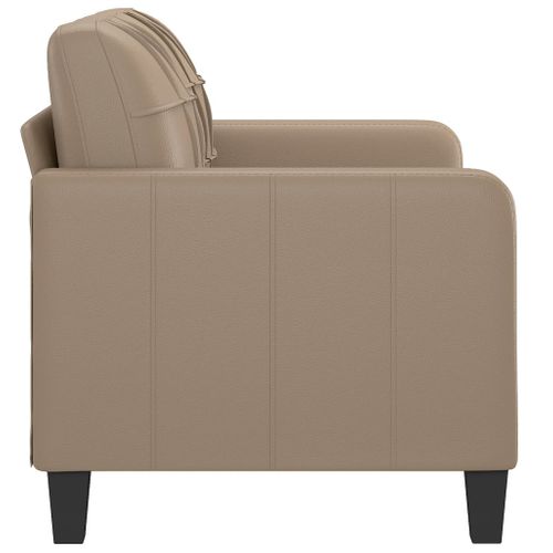 Canapé à 2 Places Cappuccino 120 Cm Similicuir