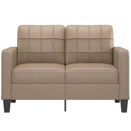 Canapé à 2 Places Cappuccino 120 Cm Similicuir