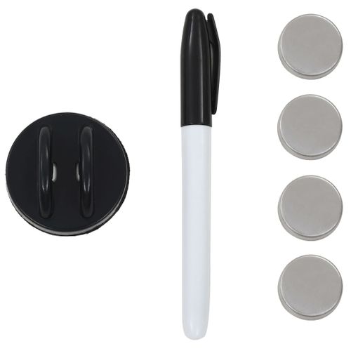 Tableau Noir Magnétique Mural Verre 40x40 Cm