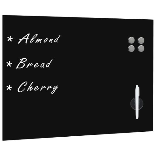 Tableau Noir Magnétique Mural En Verre 80 X 60 Cm