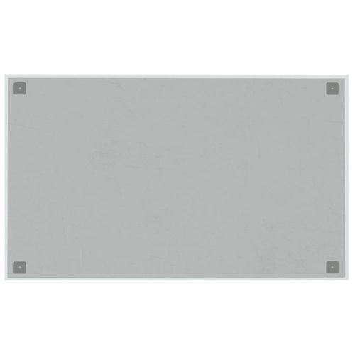 Tableau Noir Magnétique Mural Blanc 100x60 Cm Verre Trempé