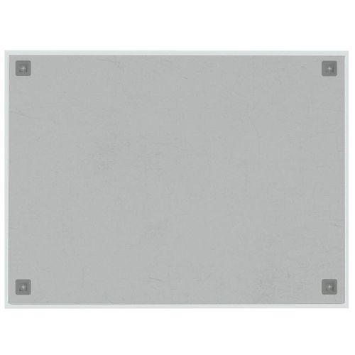 Tableau Noir Magnétique Mural Blanc 80x60 Cm Verre Trempé