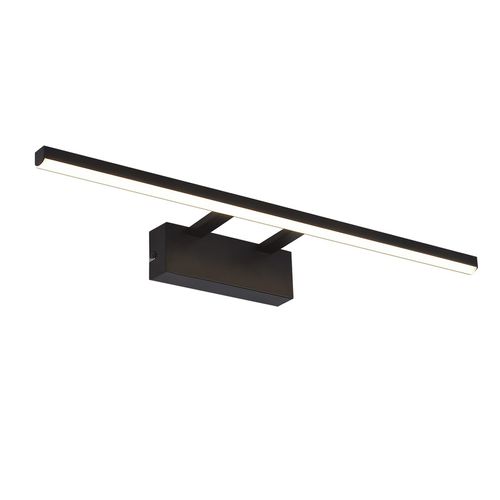 Lampe à Miroir LED Noire 60cm Moderne 4000k Salle De Bain Lampe à Miroir Murale