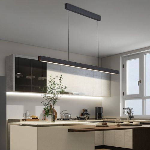 Suspension LED Salle à Manger Noir Dimmable Avec Télécommande 37w Moderne Cct