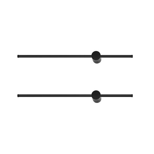 Lot De 2 Applique Murale LED D'intérieur Noire Moderne Pour Escalier Pivotant