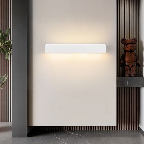 Applique Murale Intérieure G9 - Lampe Moderne En Plâtre Blanc Pour Chambre Escalier Couloir