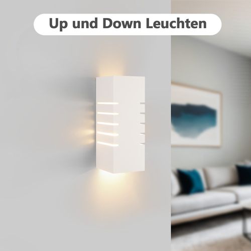 Applique Murale D'intérieur Vers Le Haut Et Vers Le Bas Lumière Blanche E14 Pour Escalier Et Couloir
