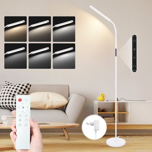 Lampadaire LED Salon Dimmable Blanc Lampadaire 11w 360° Flexible Canapé