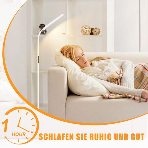 Lampadaire LED Salon Dimmable Blanc Lampadaire 11w 360° Flexible Canapé