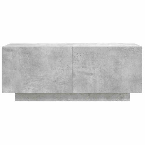 Meuble TV Gris Béton 100x35x40 Cm Bois D'ingénierie