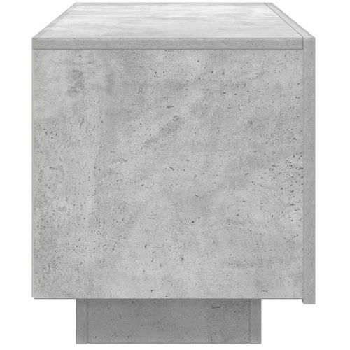 Meuble TV Gris Béton 100x35x40 Cm Bois D'ingénierie
