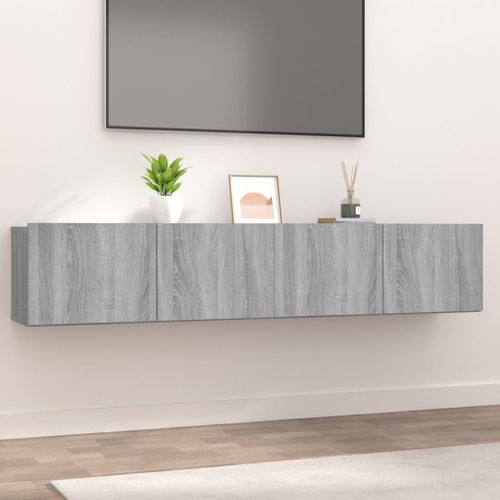 Meubles TV 2 Pièces Sonoma Gris 80x30x30 Cm Bois D'ingénierie