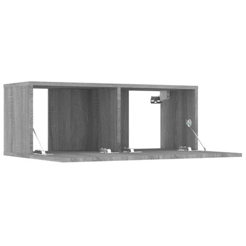 Meubles TV 2 Pièces Sonoma Gris 80x30x30 Cm Bois D'ingénierie