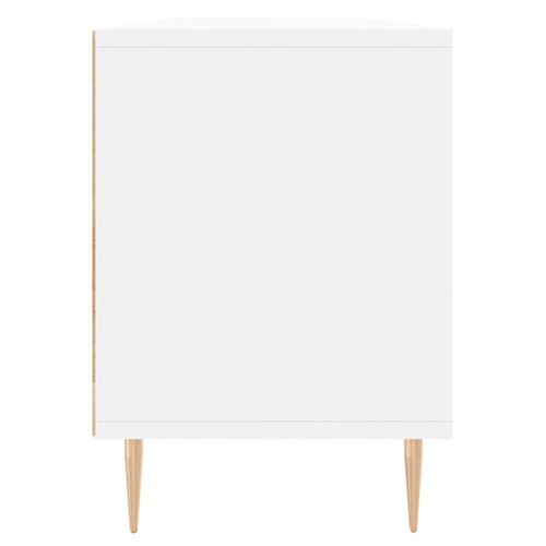 Meuble TV Blanc 150x30x44,5 Cm Bois D'ingénierie
