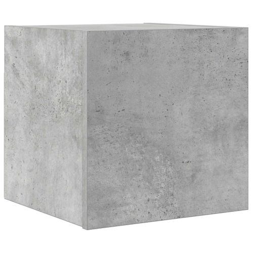 Meuble TV Mural Gris Béton 30,5x30x30 Cm